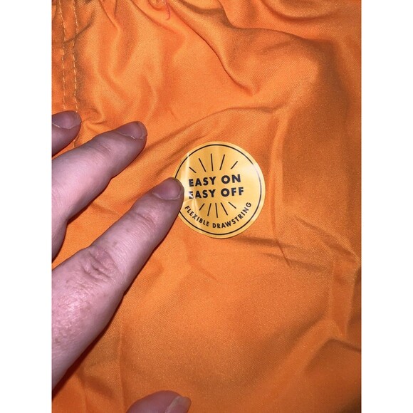 cat & jack color block swim trunks 5t toddler nwt drawstring orange blue - Picture 3 of 4